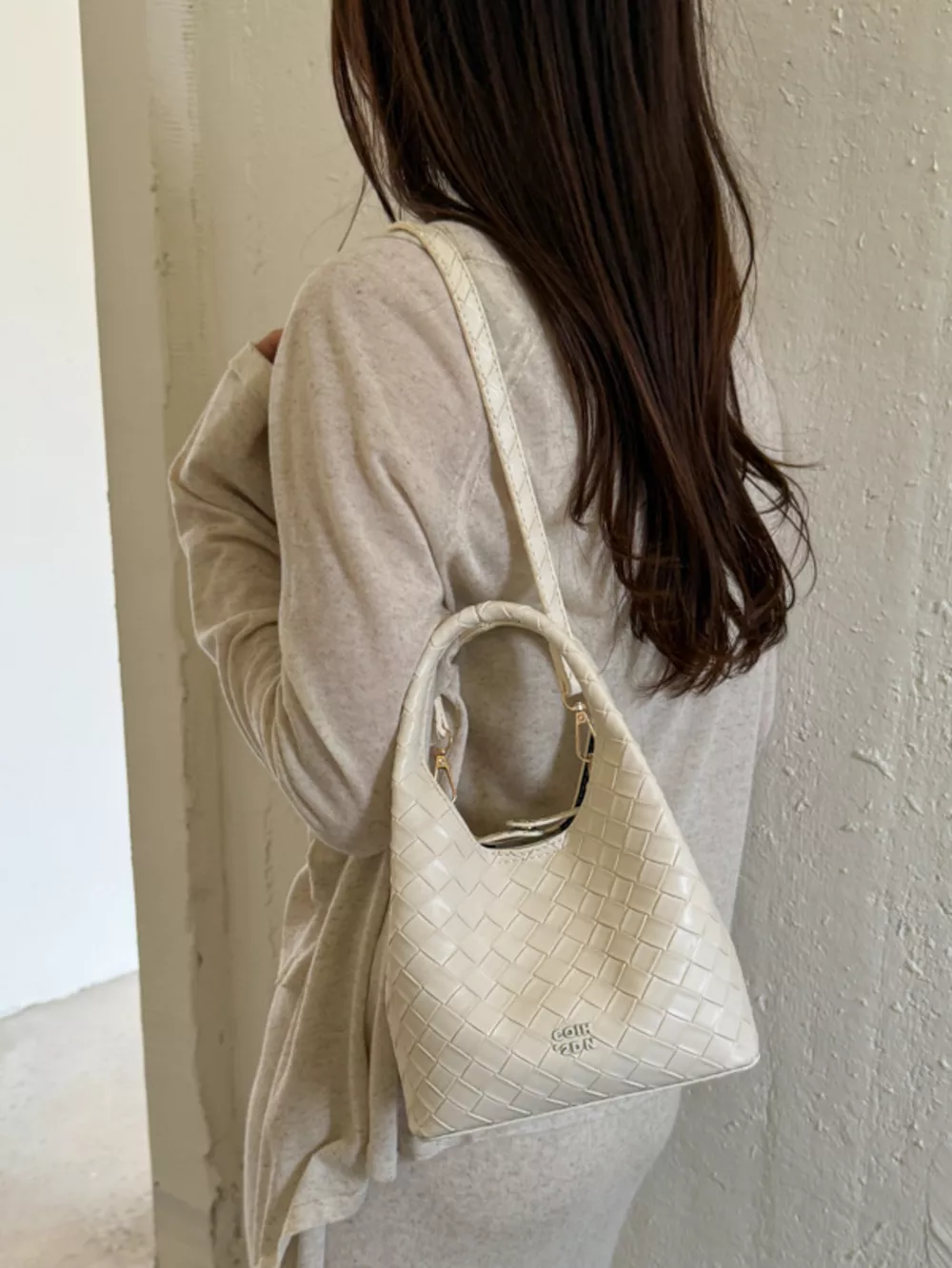 Woven Leather Crossbody Bag, image 3