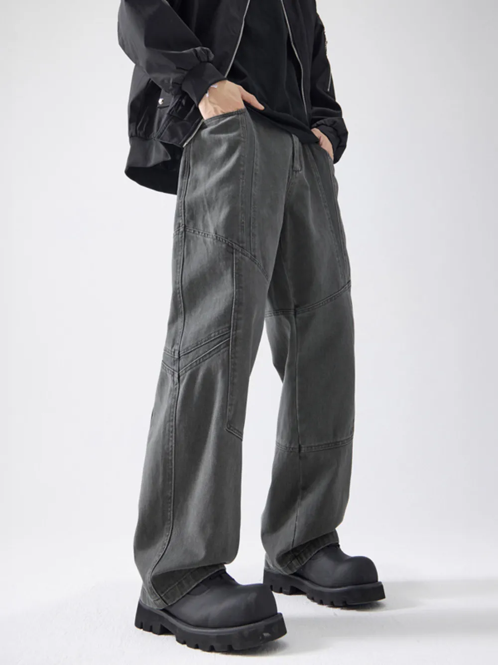 Men's Full Size Wide Leg Pants Plus Size, image 2