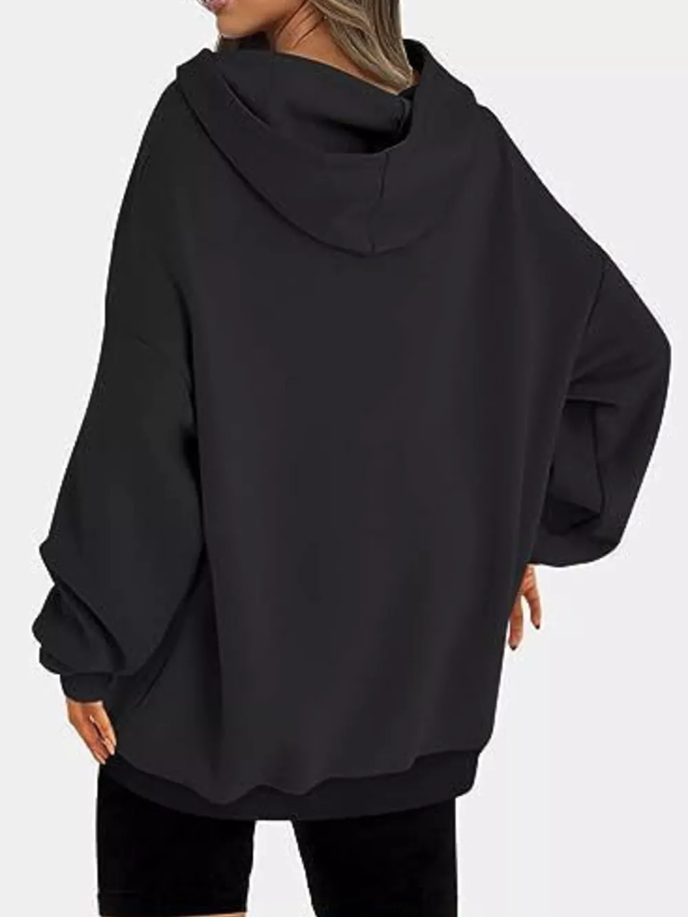 Drop Shoulder Long Sleeve Hoodie, image 3