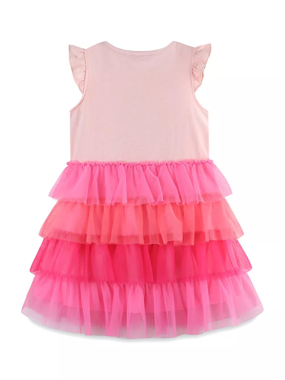 Children's Flamingo Ruffle Tulle Dress, image 4