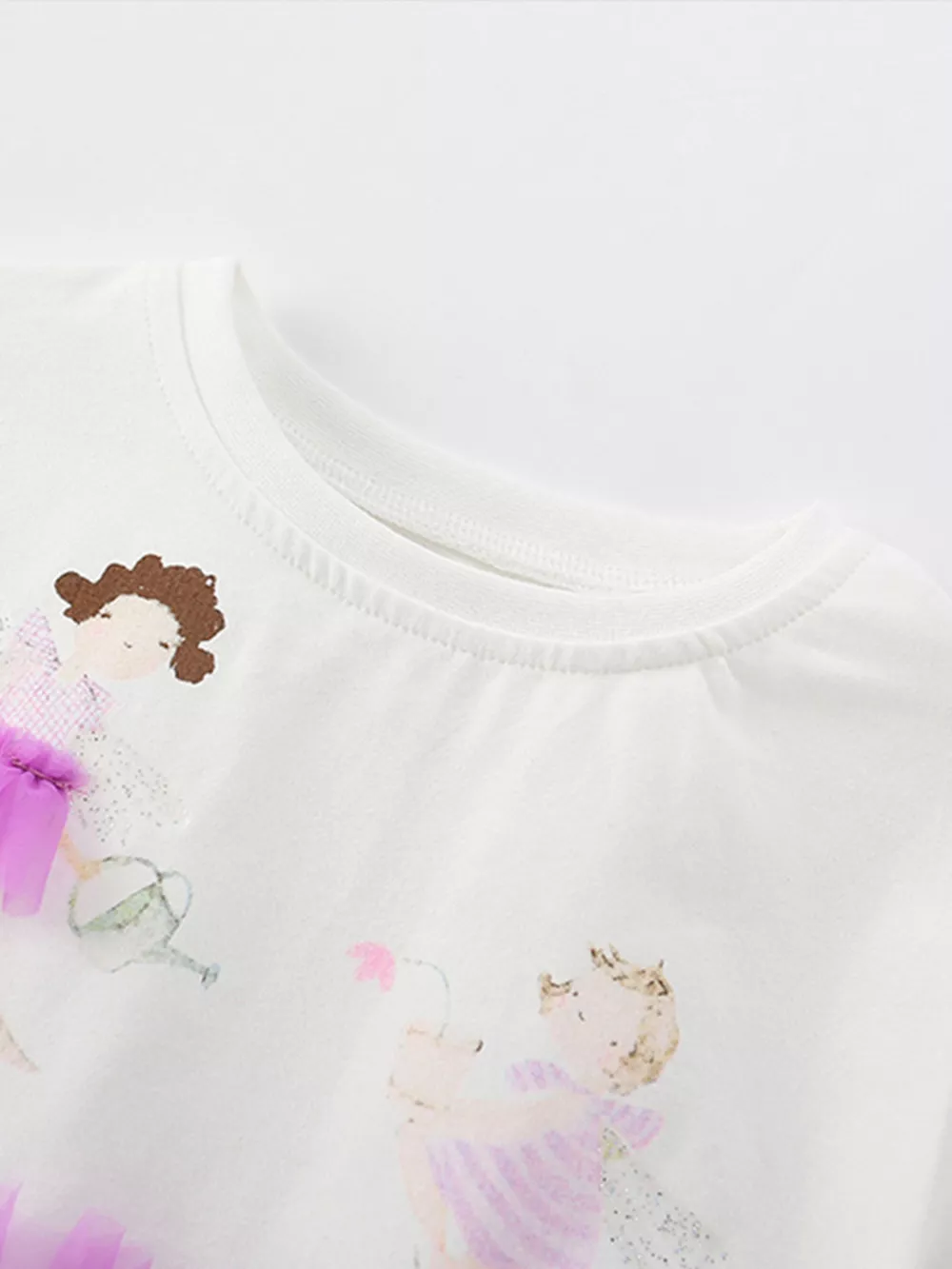 Children's Cute Cartoon Graphic Tulle Dress, image 2