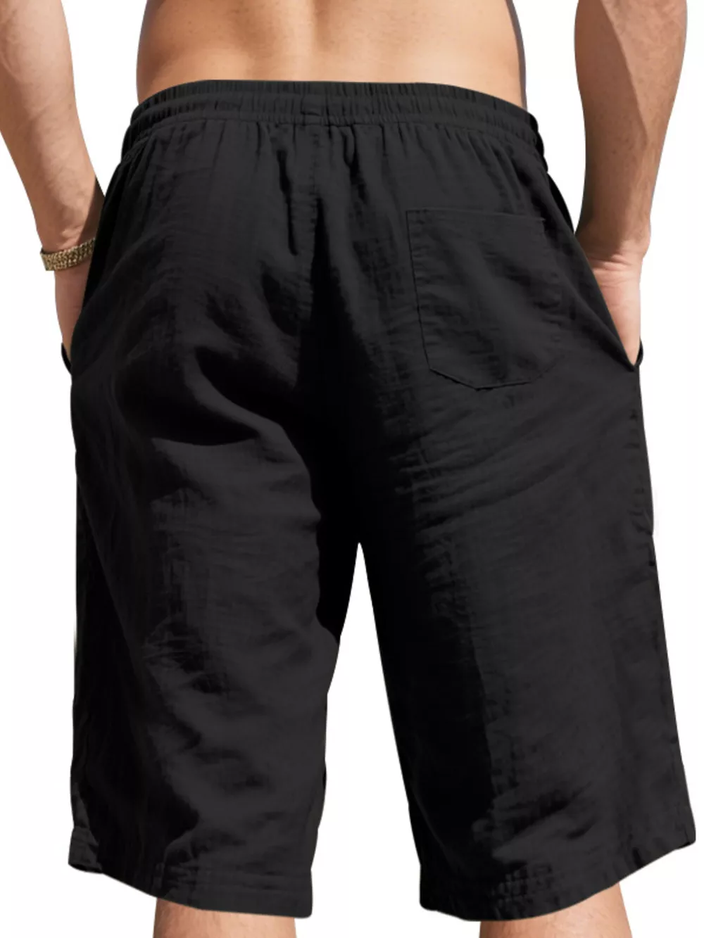 Men's Full Size Casual Drawstring Shorts Plus Size, image 2