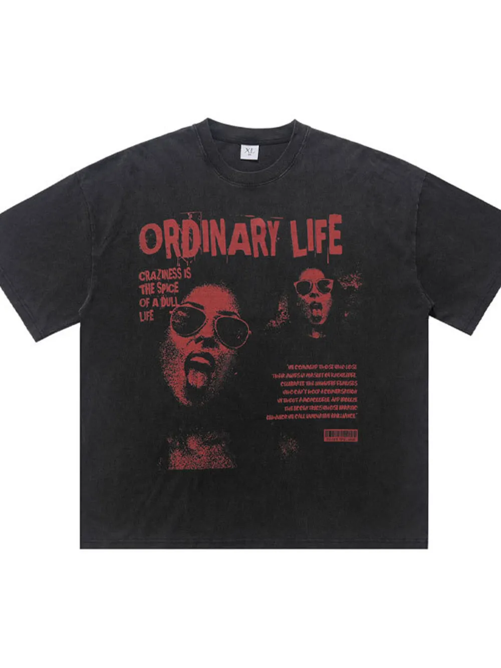 Men's Vintage Graphic Print Oversized T-Shirt, image 4