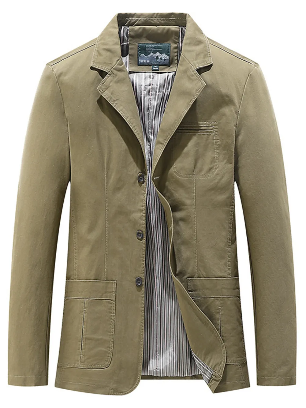 Men's Plus Size Casual Lapel Collar Blazer, image 3