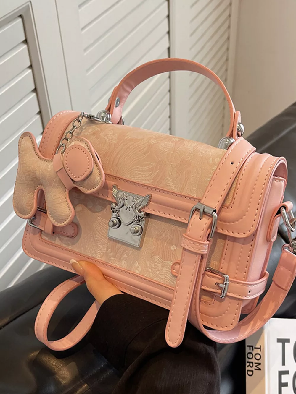 Adjustable Strap Flap Crossbody Bag, image 7