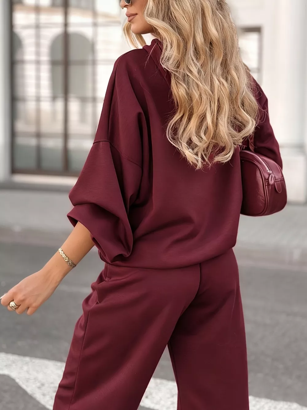 Casual Hoodie and Cropped Pants Set, image 5