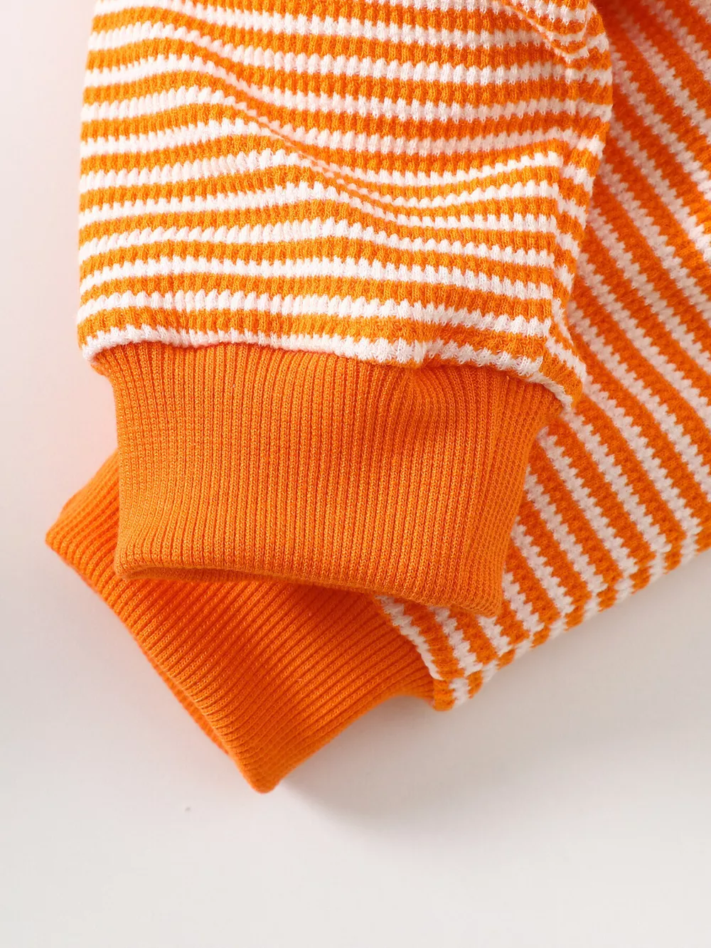 Children's Halloween Striped Ghost Top and Pants Set, image 10