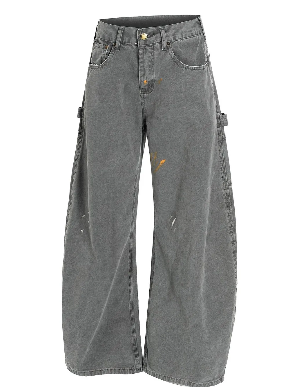 Men's Washed Distressed Curved Jeans, image 2