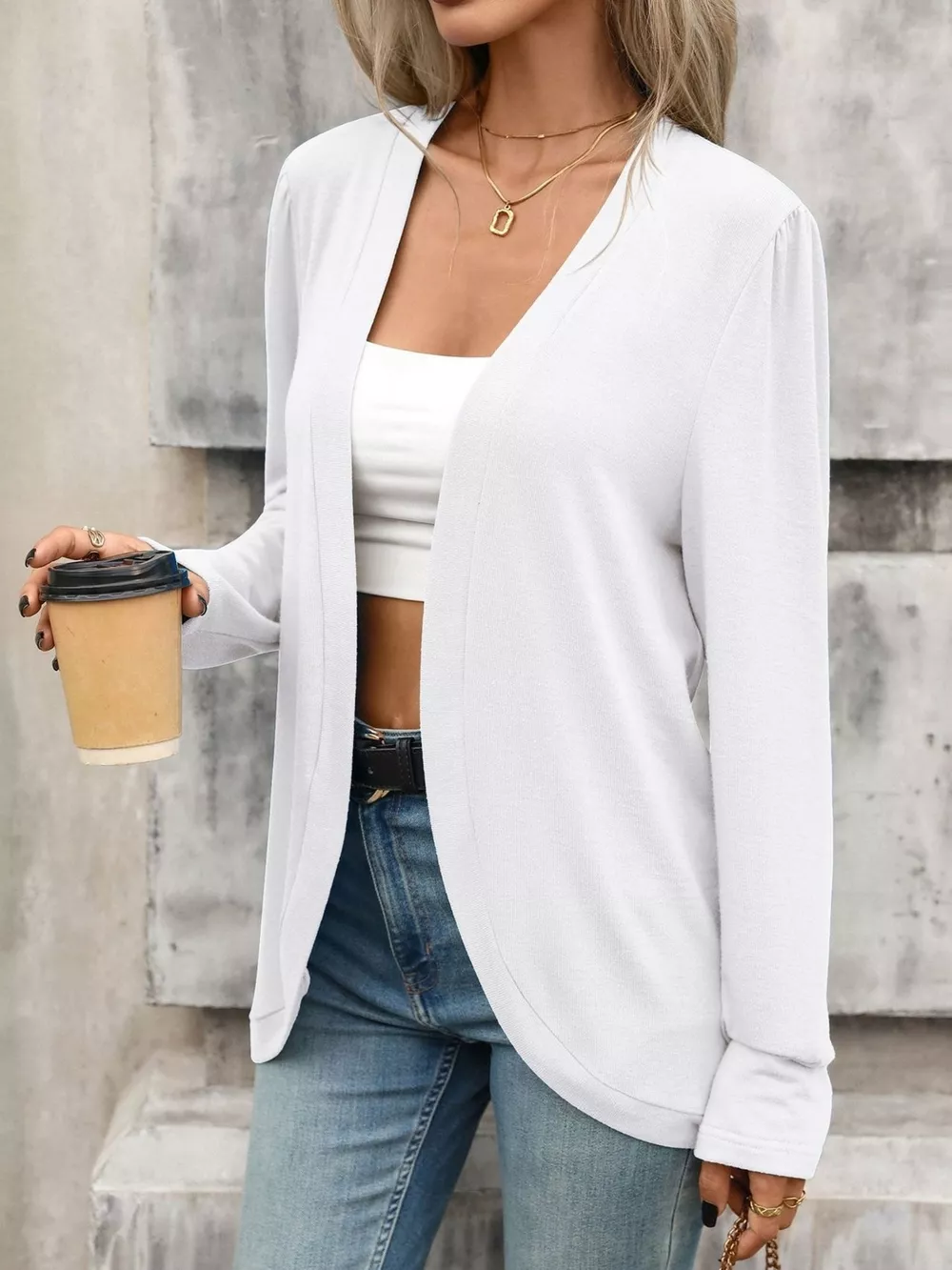 Open Front Long Sleeve Cardigan, image 26