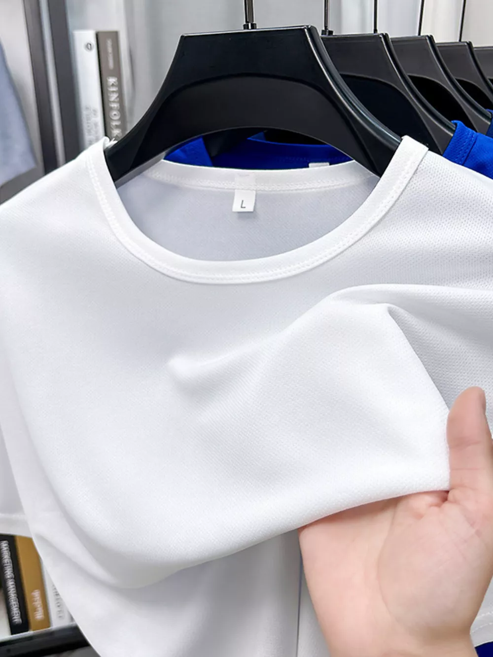 Men's Plus Size Round Neck Short Sleeve T-Shirt, image 3
