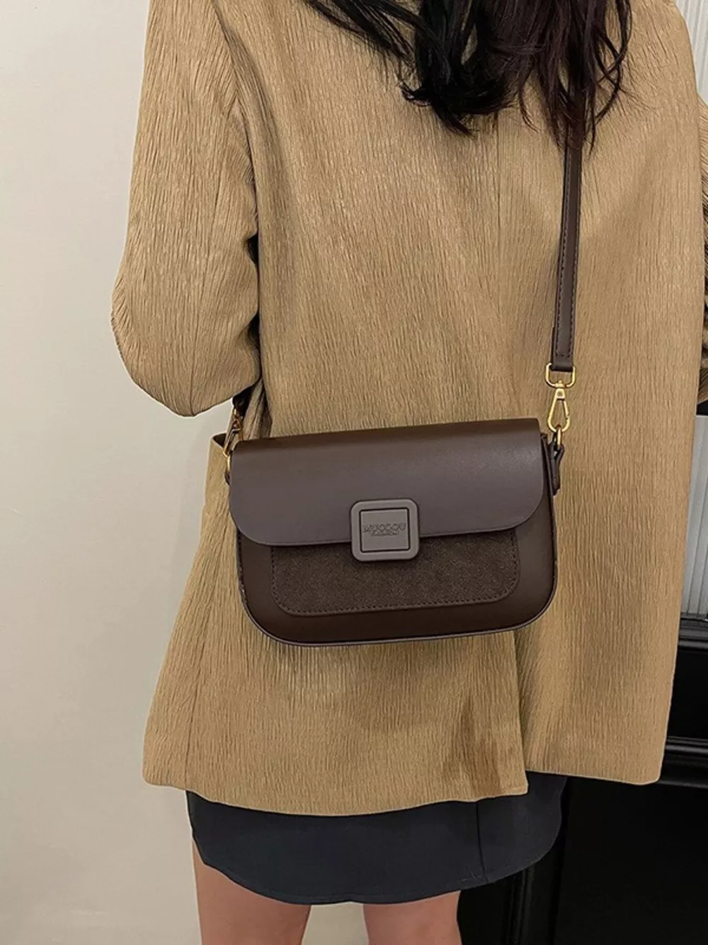 Flap Adjustable Strap Crossbody Bag, image 2