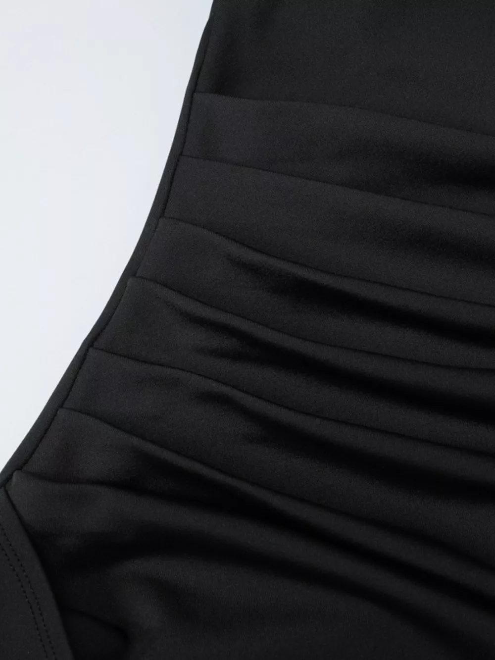 Ruched High-Slit Maxi Dress, image 3