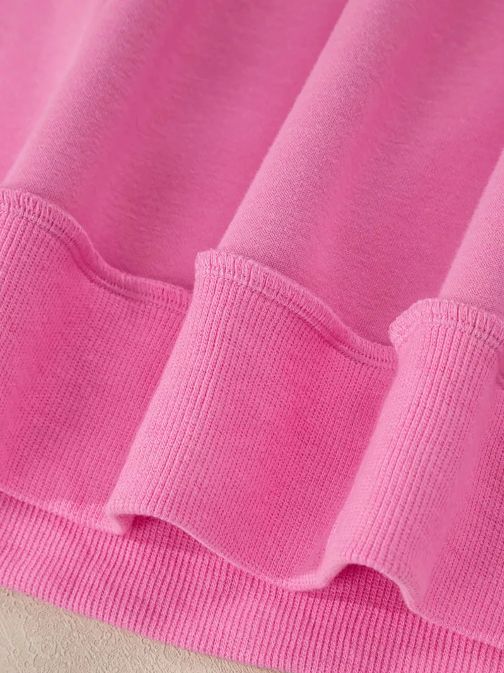 Mock Neck Exposed Seam Long Sleeve Sweatshirt, image 8