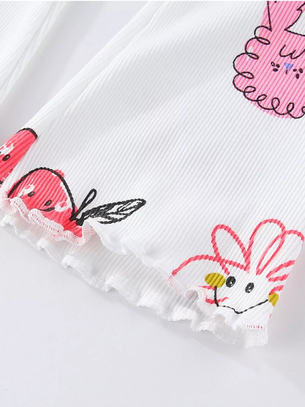 Children's Whimsical Doodle Print Flared Leggings, image 4