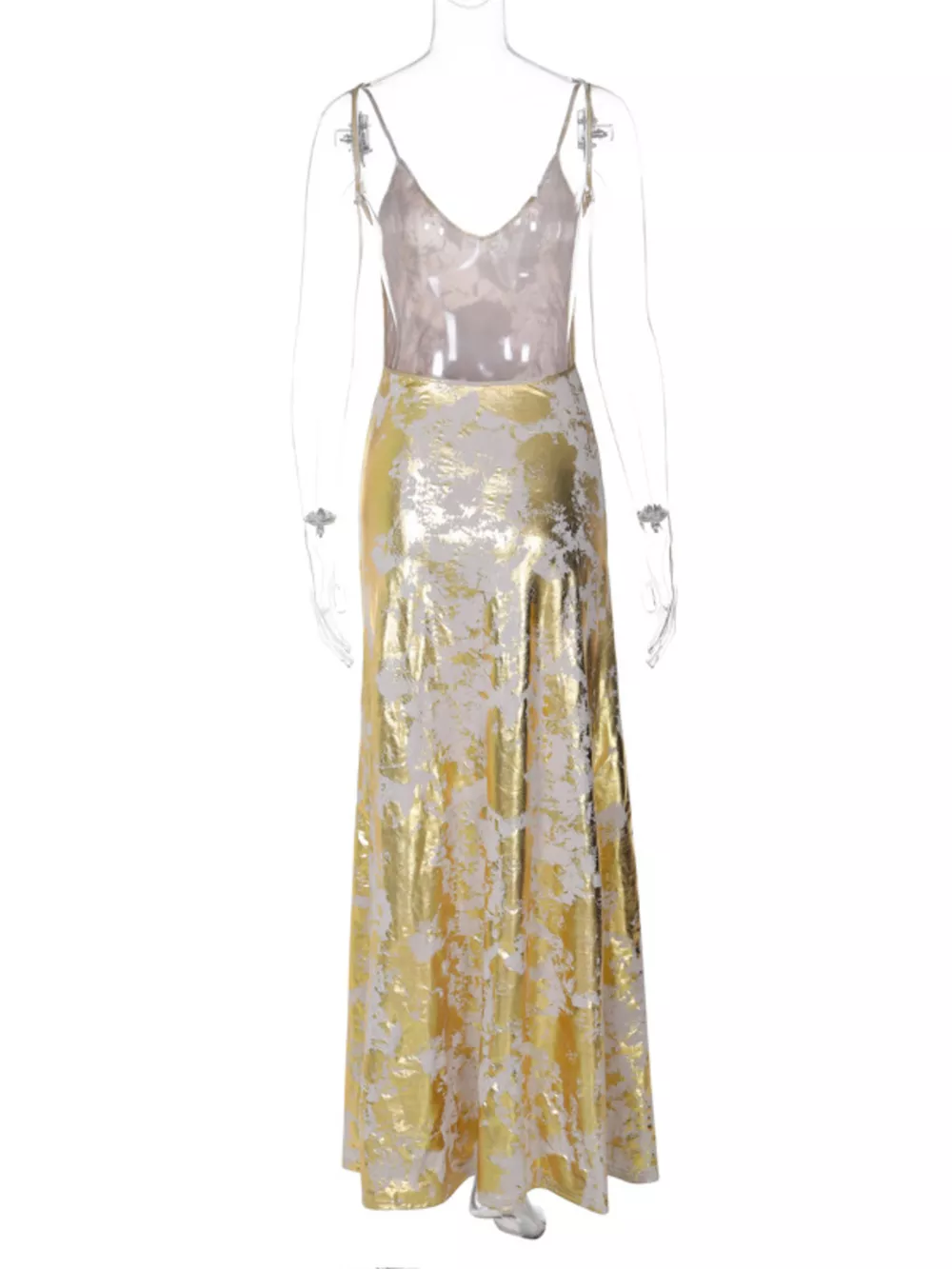 Backless V-Neck Maxi Dress, image 9
