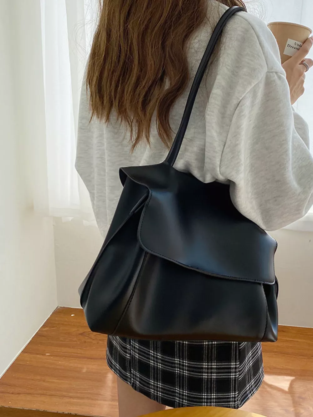 Flap Closure Crossbody Bag, image 2