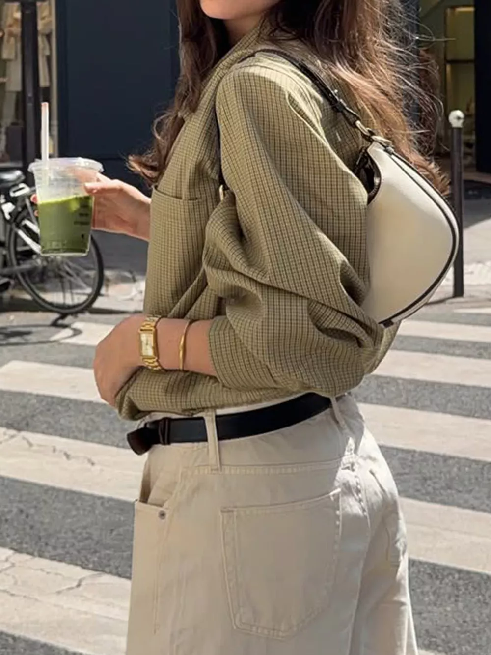 Plaid Button-Down Long Sleeve Shirt, image 5