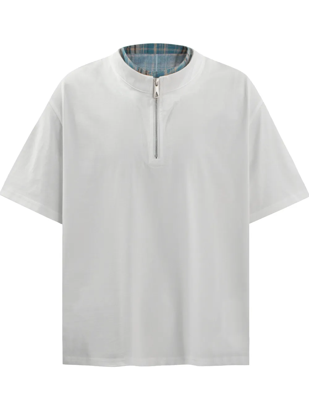 Men's Quarter Zip Short Sleeve Top