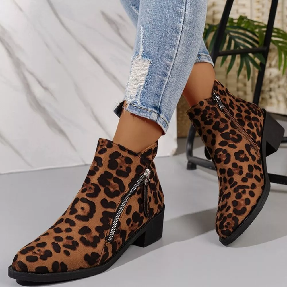 Point Toe Block Heels Boots, image 3