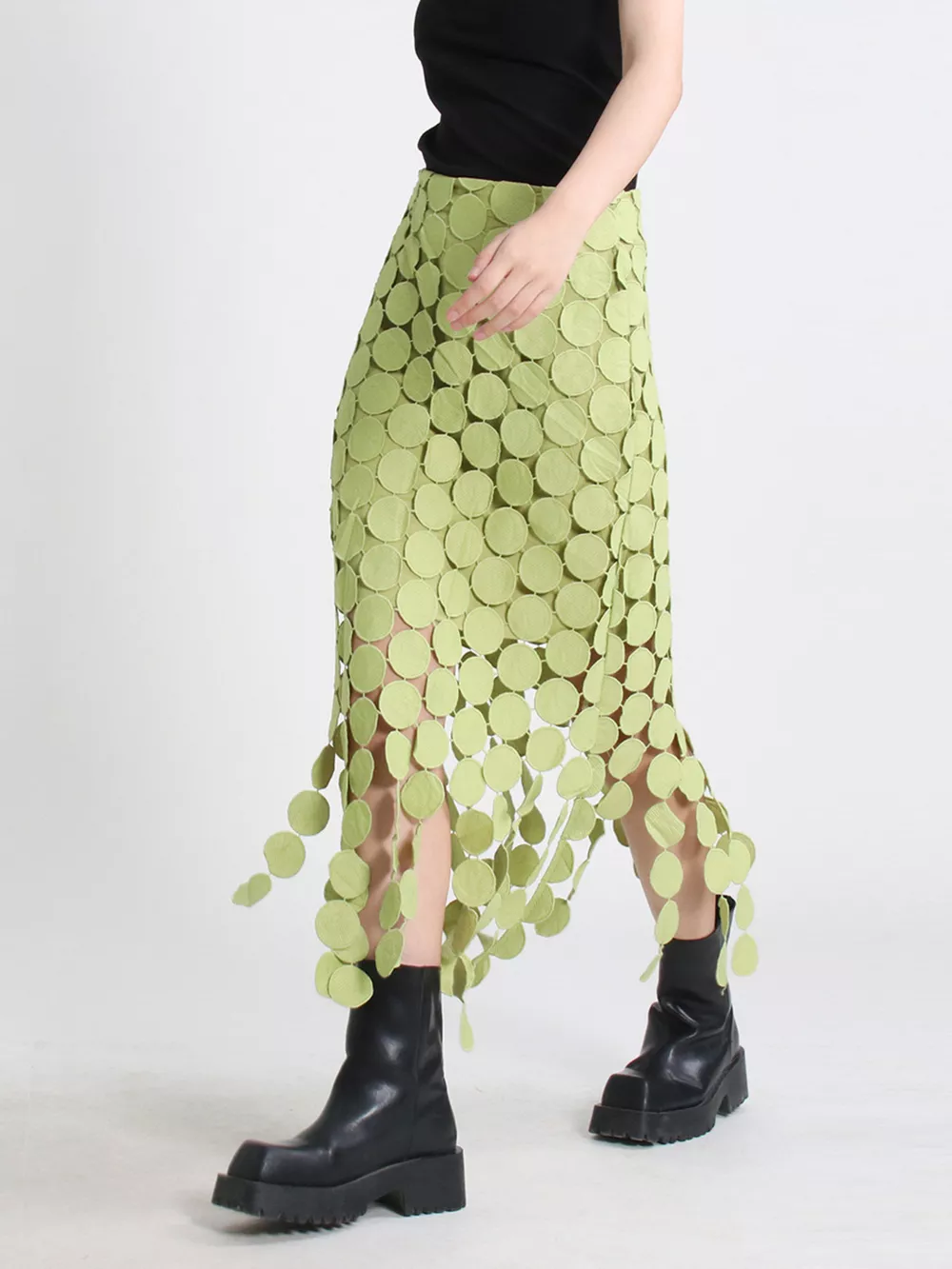 Fringe Midi Skirt, image 8