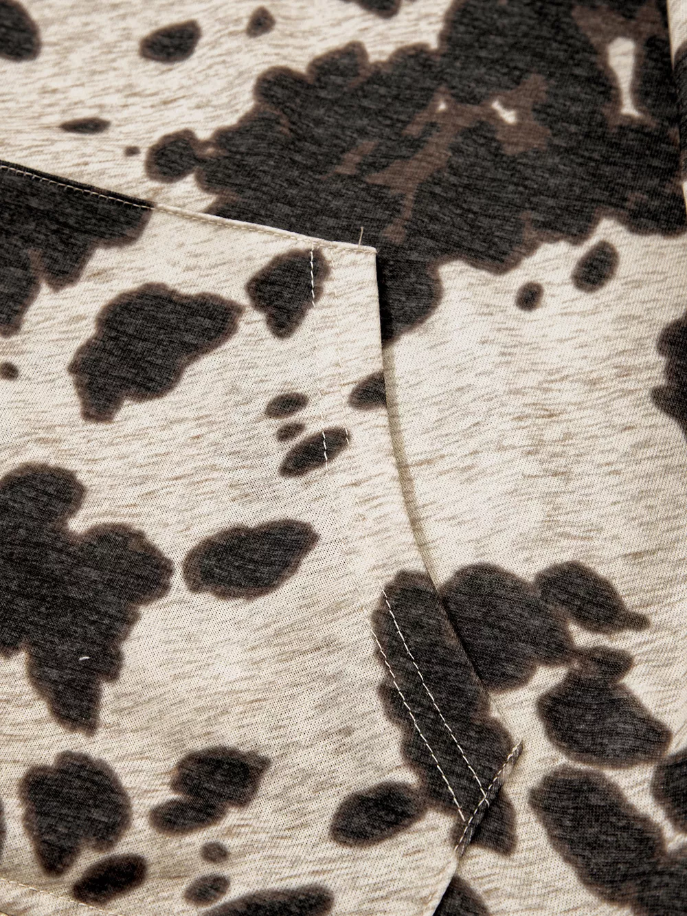 Multicolour Western Print Long Sleeve Pocket Regular Fit Hoodie, image 7