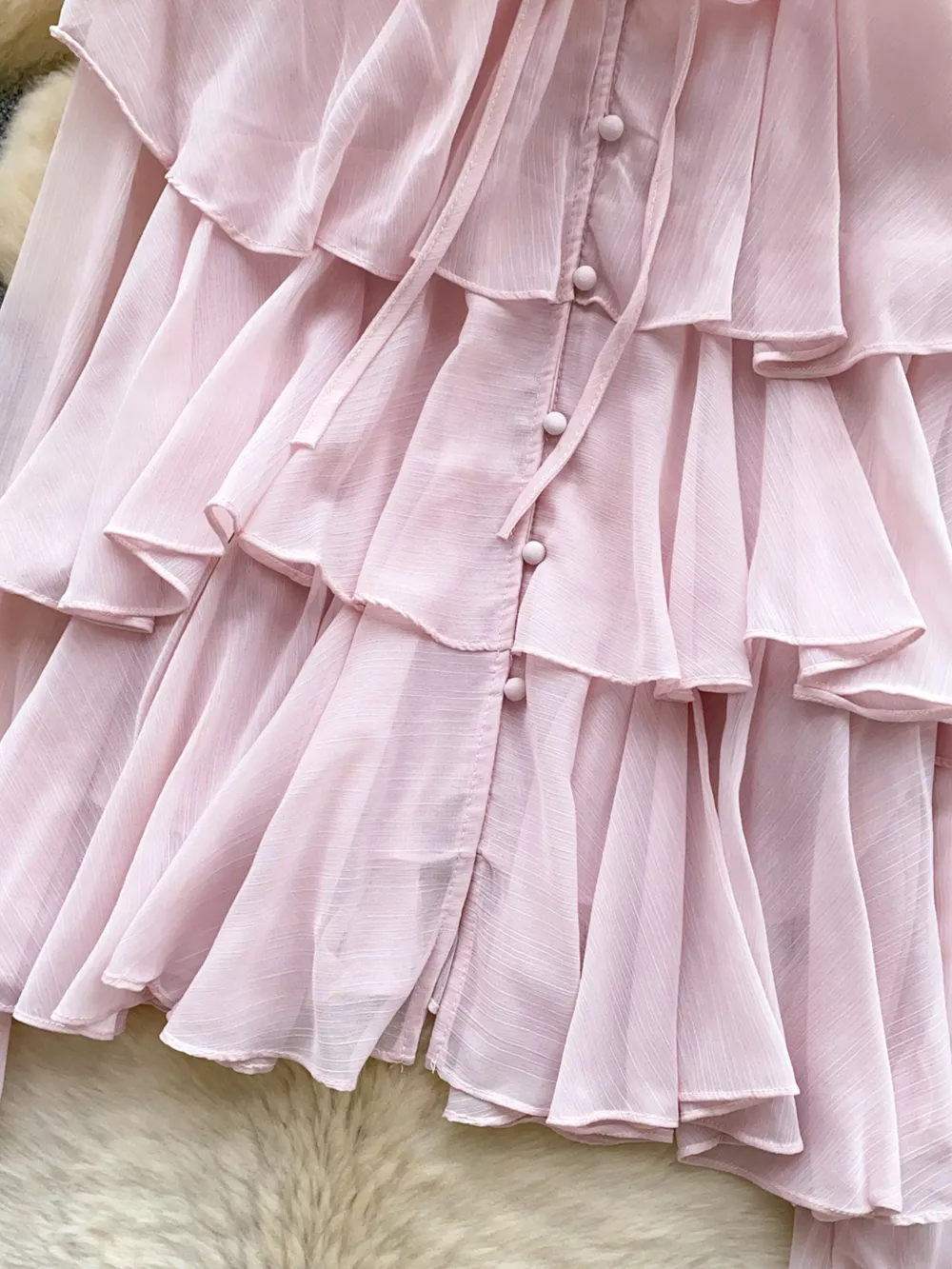 Ruffle Tiered Chiffon Blouse, image 12
