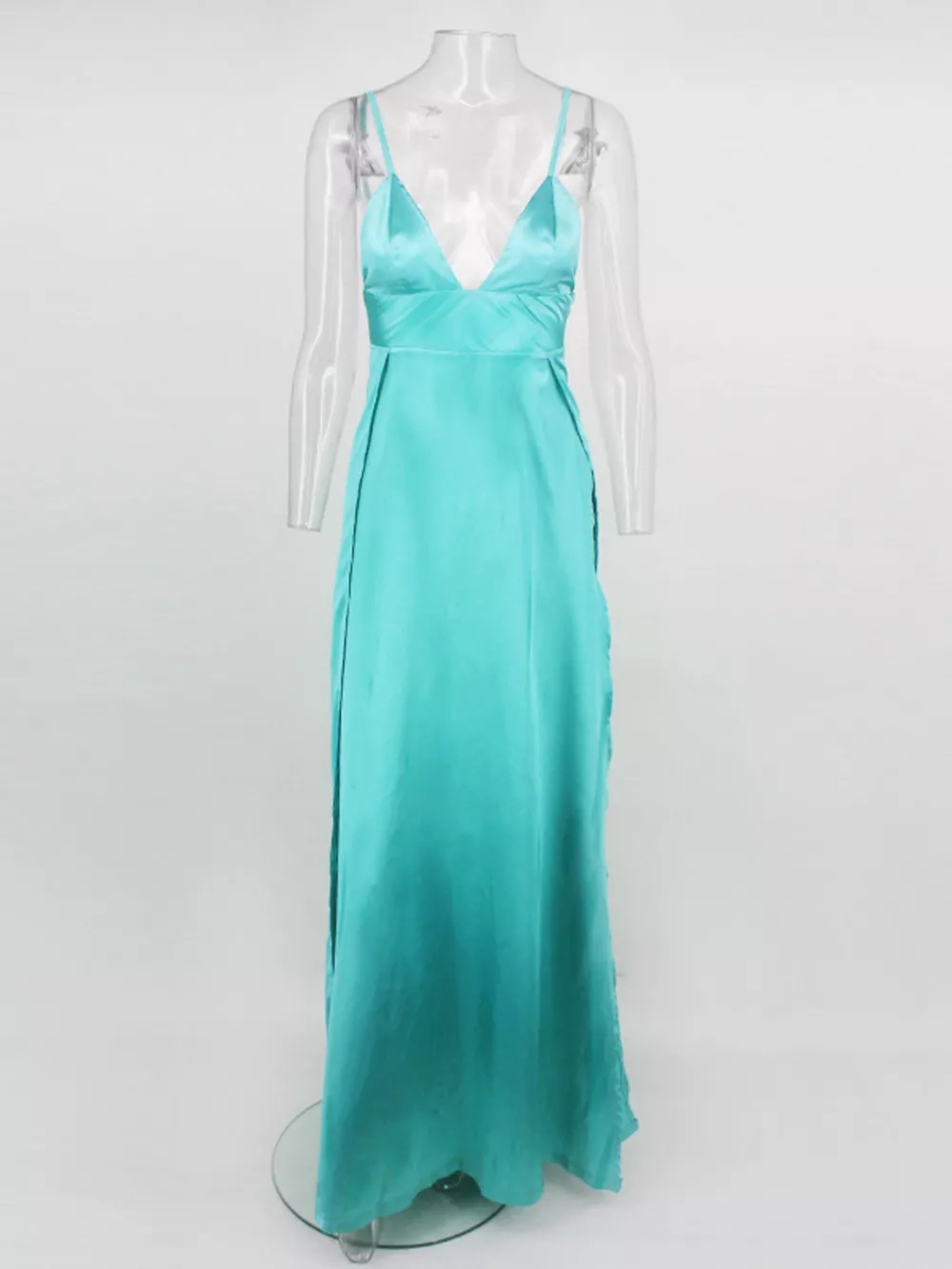 High-Slit Spaghetti Strap Maxi Dress, image 7