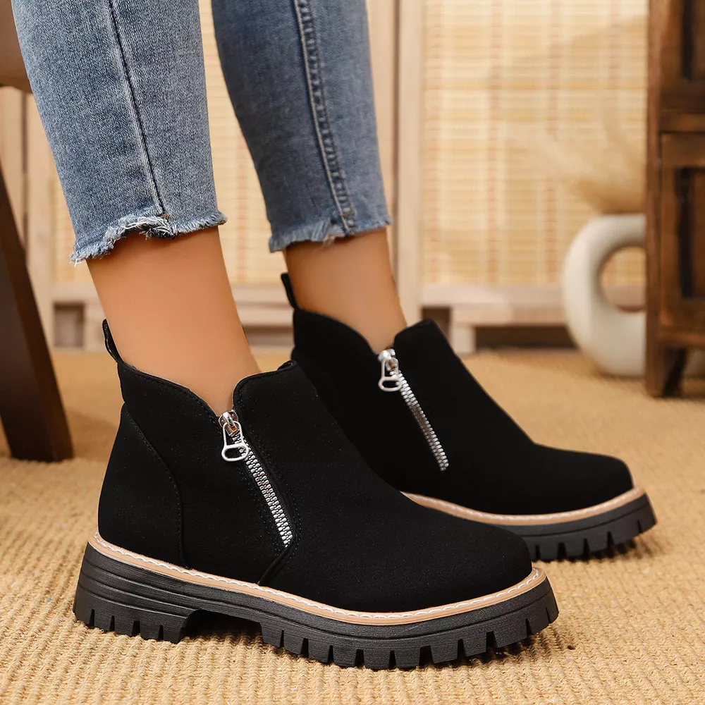 Ankle Boots with Zipper Accent, image 14