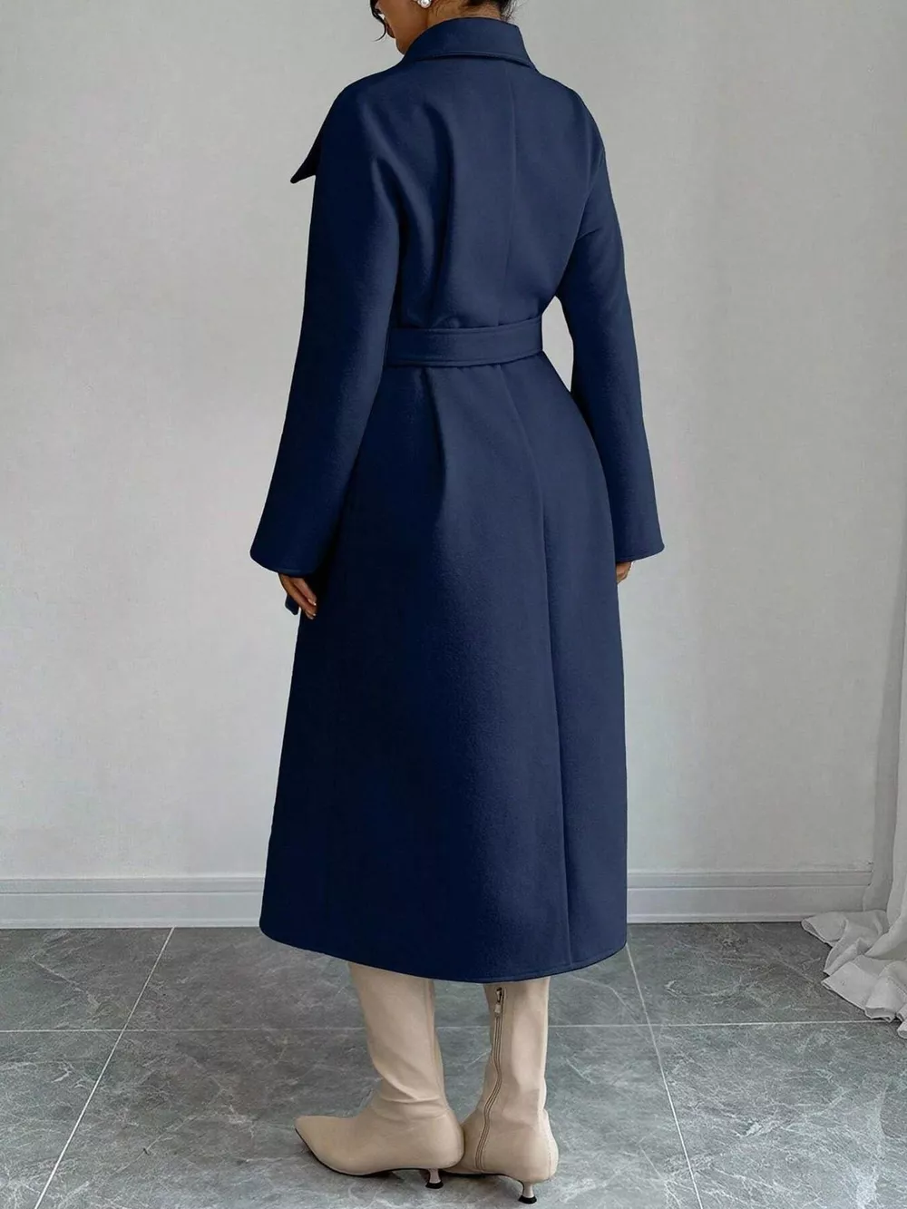 Double-Breasted Longline Coat, image 10
