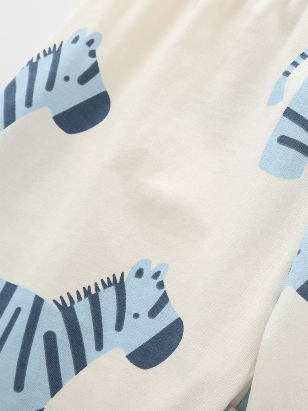 Children's Zebra Print Round Neck Tee and Shorts Set, image 4