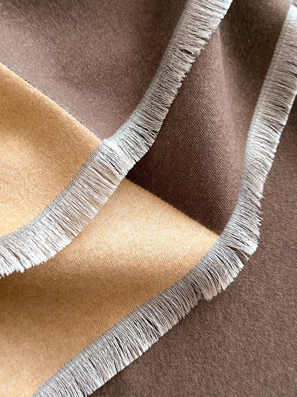 Two-Tone Raw Hem Scarf, image 10
