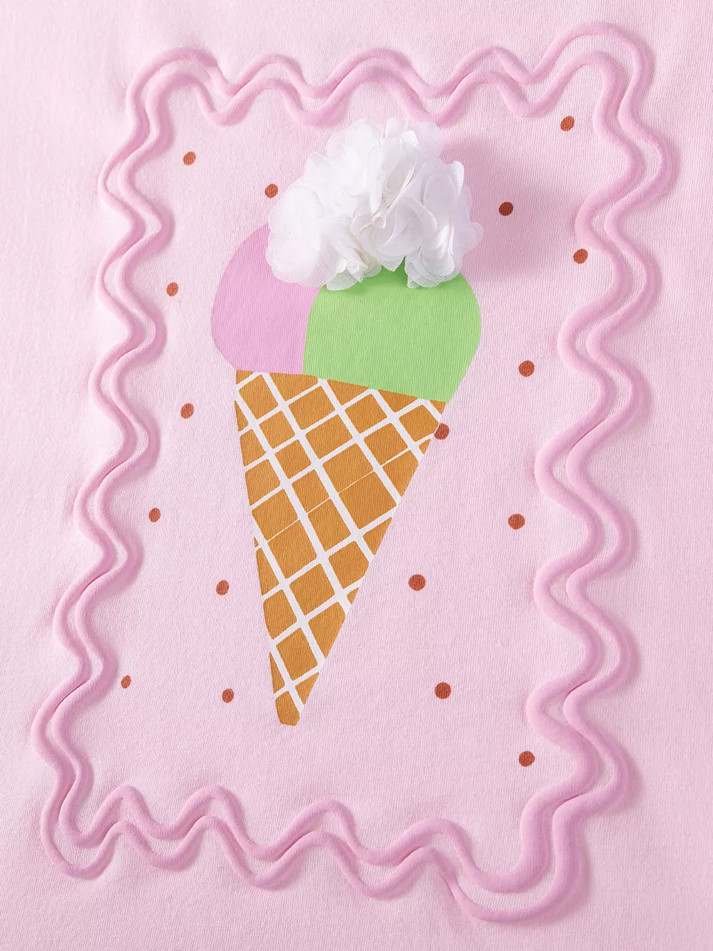 Children's Ice Cream Graphic Tee & Capri Leggings Set, image 3