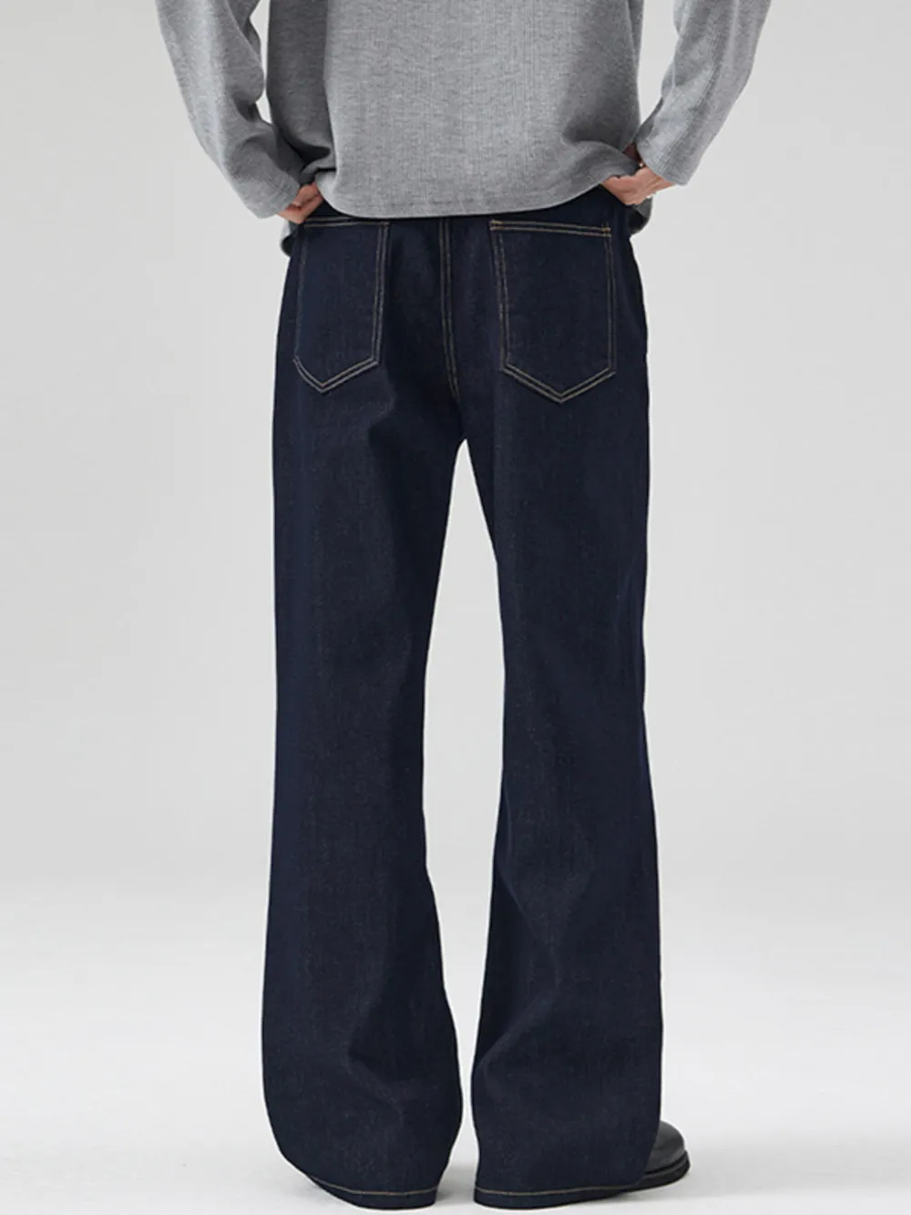 Men's Full Size Classic Washed Wide Leg Jeans Plus Size, image 4