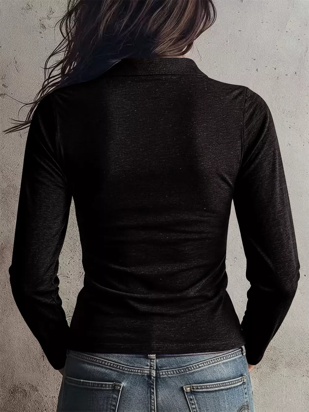 Slim Fit Long Sleeve Quarter-Zip T-Shirt, image 3