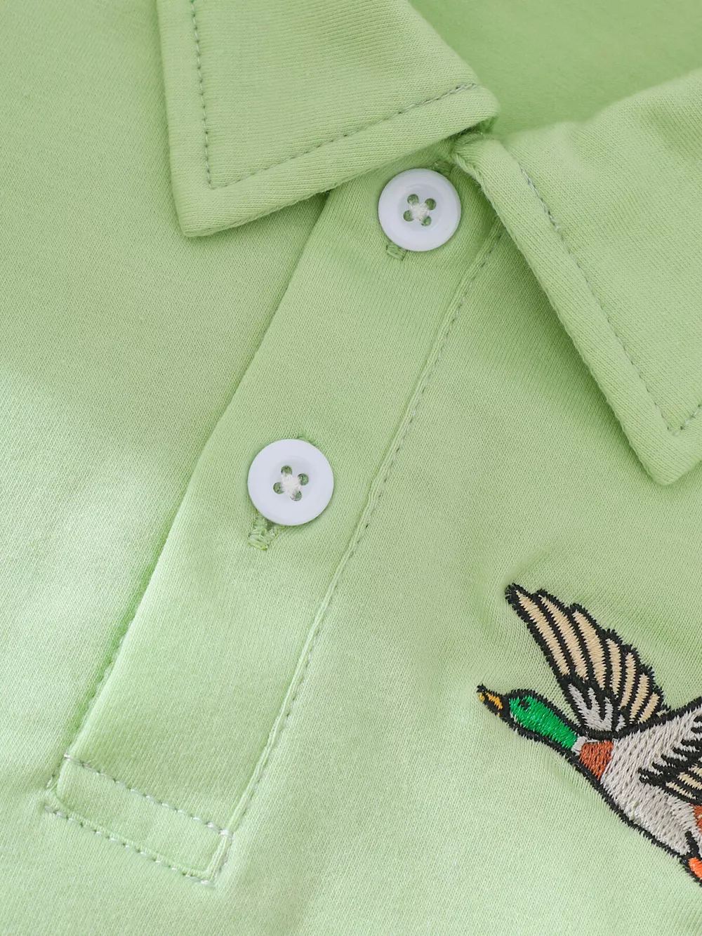 Children's Embroidered Polo Shirt & Striped Shorts Set, image 3