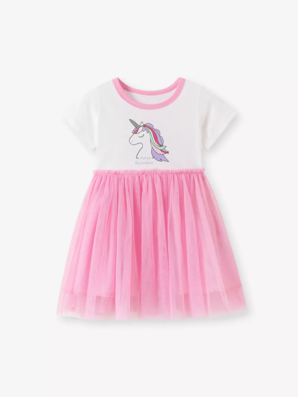 Children's Unicorn Graphic Tulle Dress, image 3