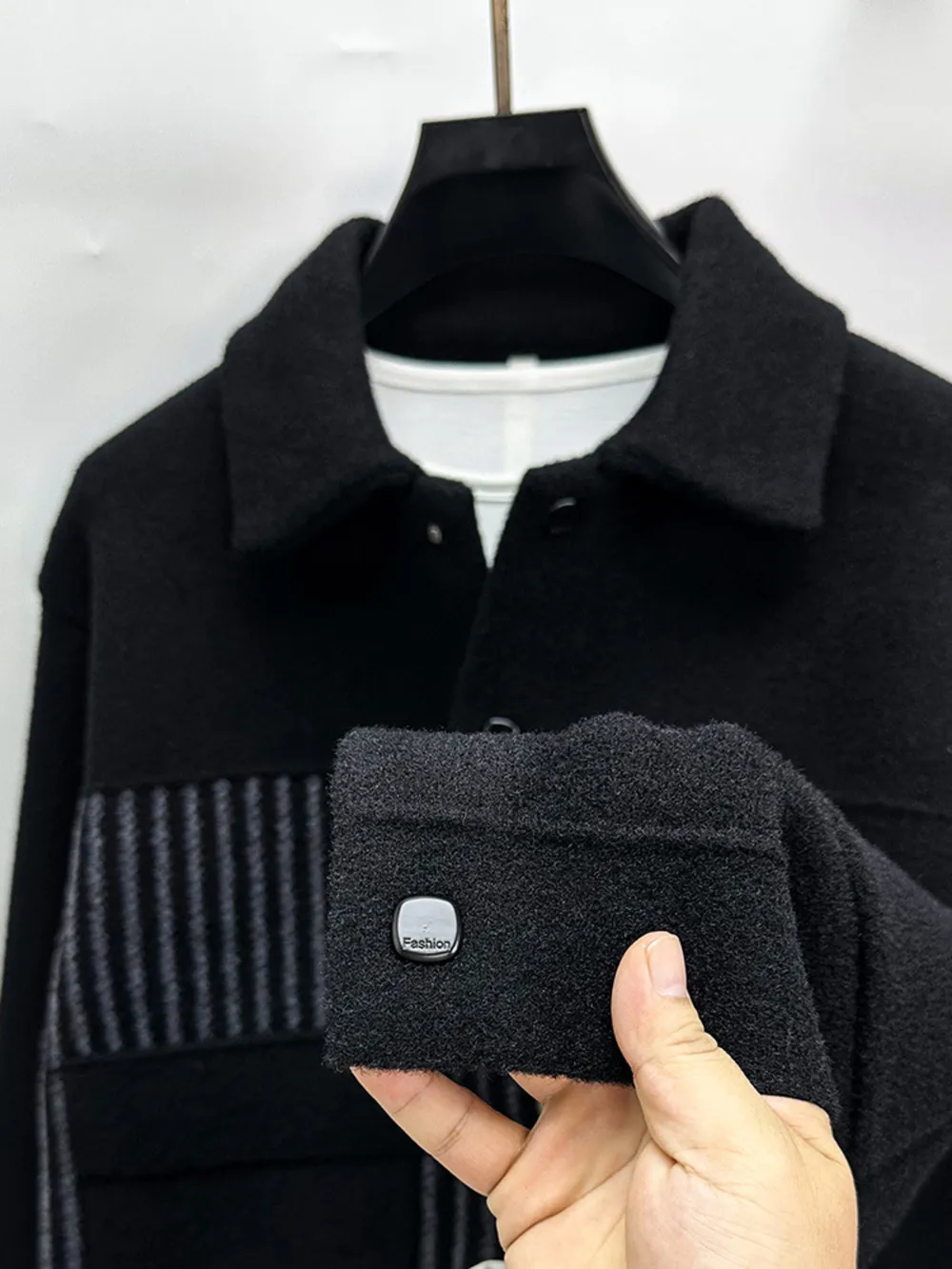 Men's Plus Size Button Up Long Sleeve Jacket, image 6