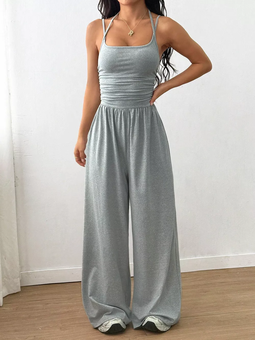 Sleeveless Wide Leg Casual Jumpsuit, image 6