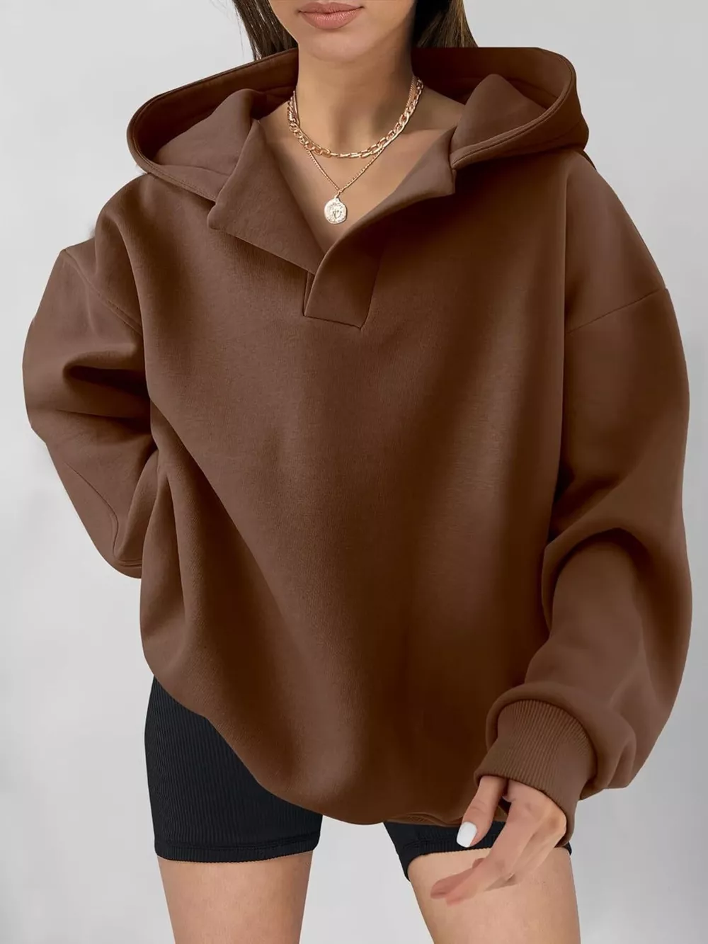 Dropped Shoulder Long Sleeve Sweatshirt, image 23