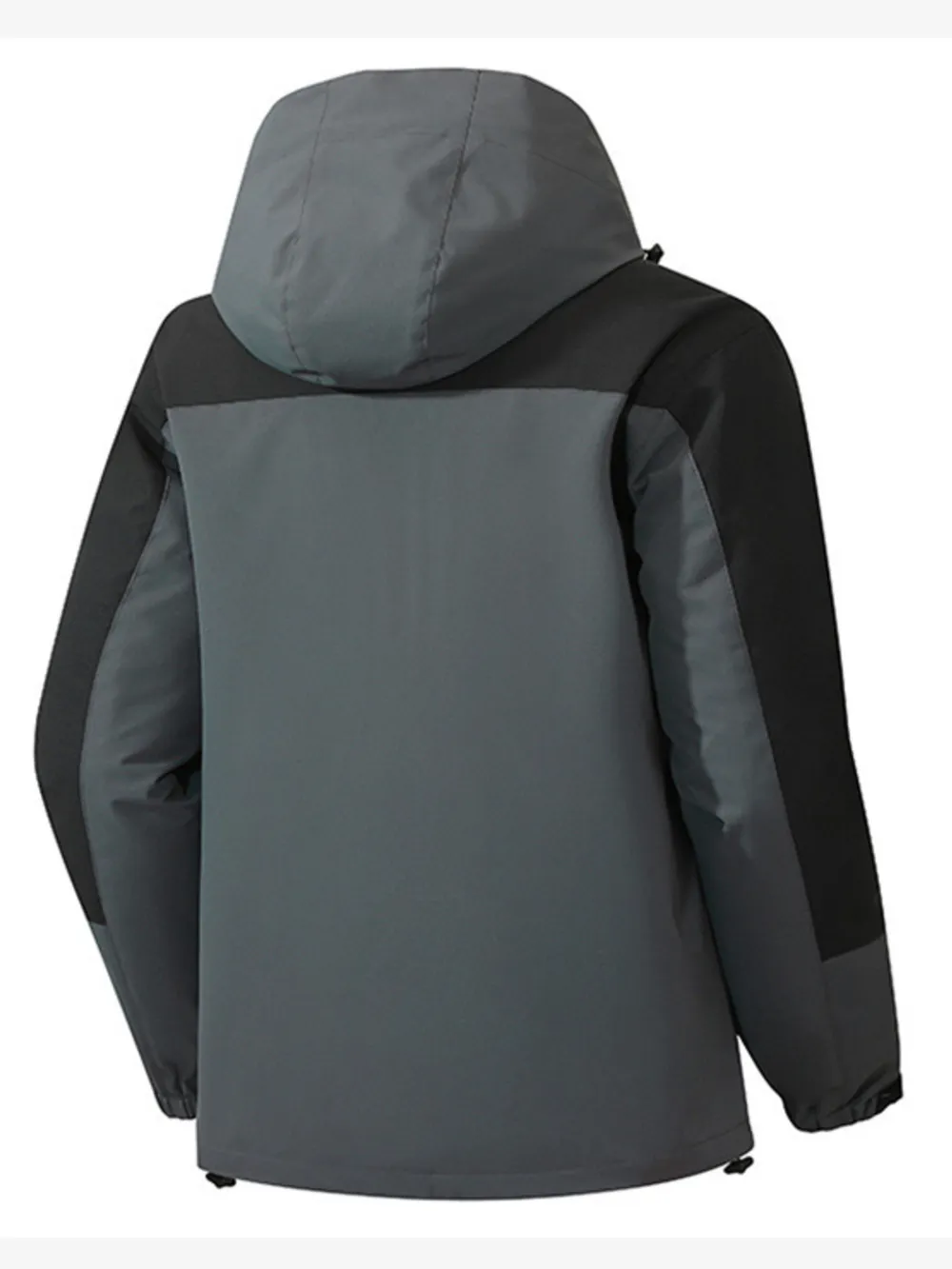Men's Full Size Multi-Pocket Long Sleeve Hooded Jacket Plus Size, image 3