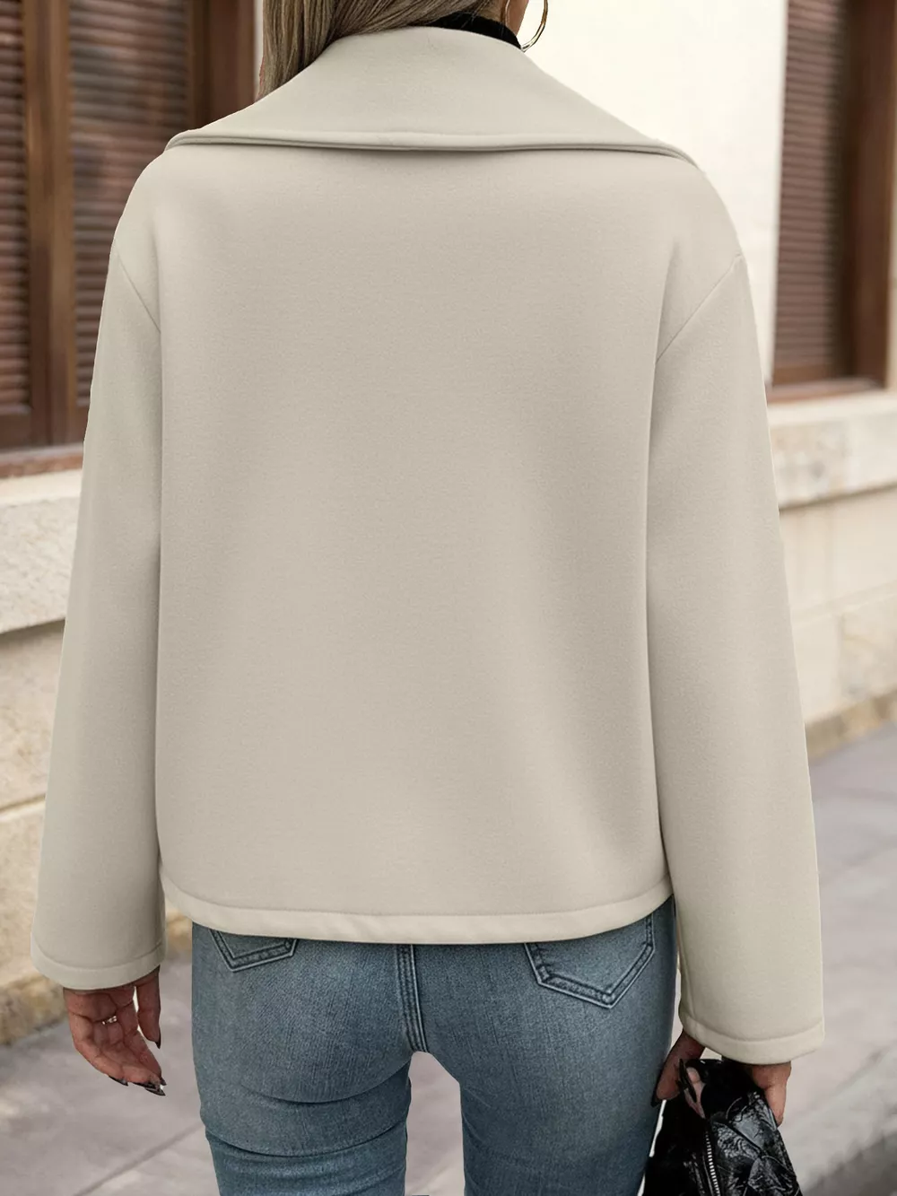 Double-Breasted Wool Blend Outerwear, image 2