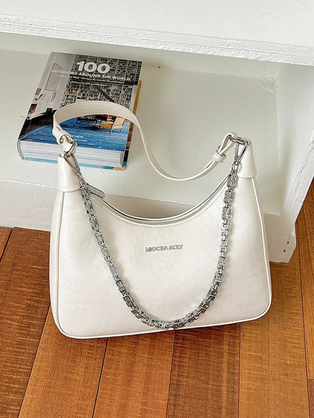 Chain Detail Shoulder Bag, image 12