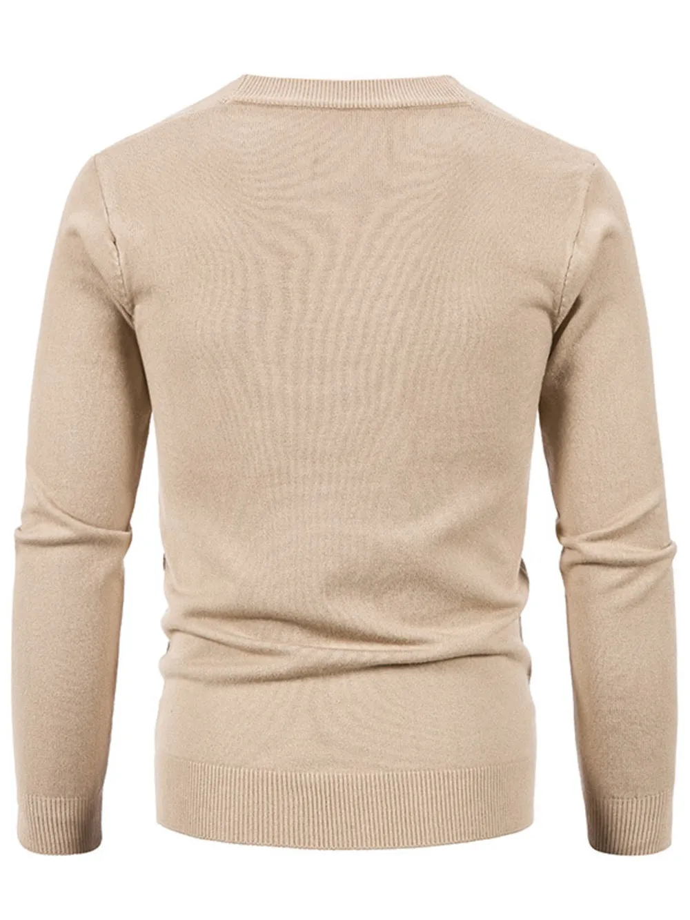 Men's Plus Size Button Up Long Sleeve Cardigan, image 3