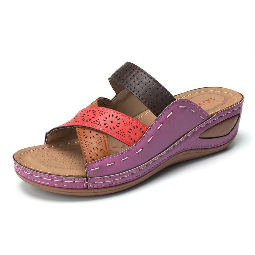 Crisscross Casual Wedge Sandals, image 6