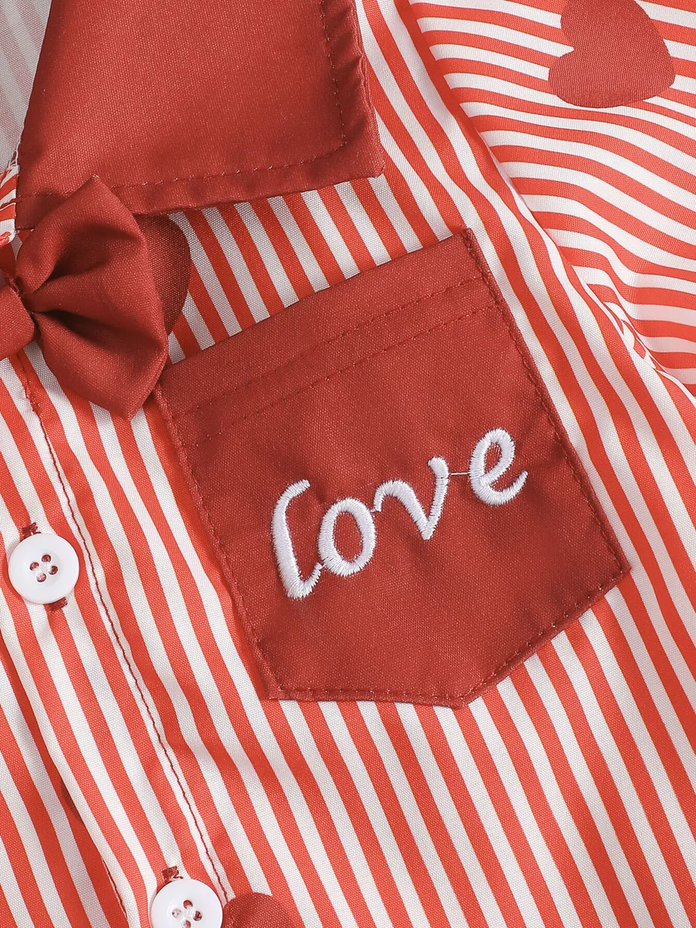 Children's Lucky Clover Print Striped Shirt & Shorts Set, image 9