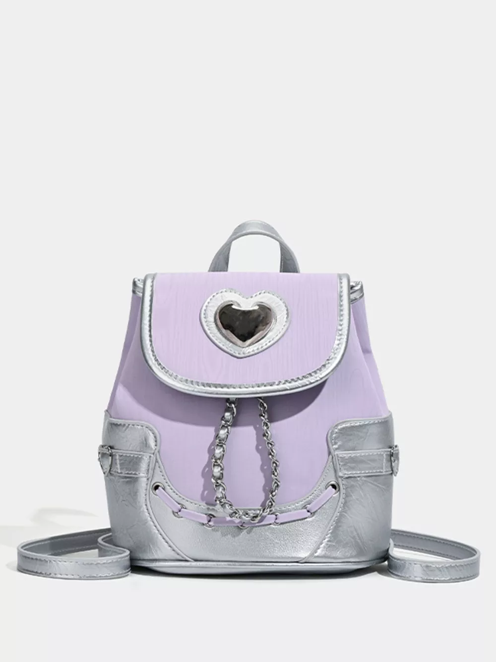 Heart Flap Backpack Bag, image 4