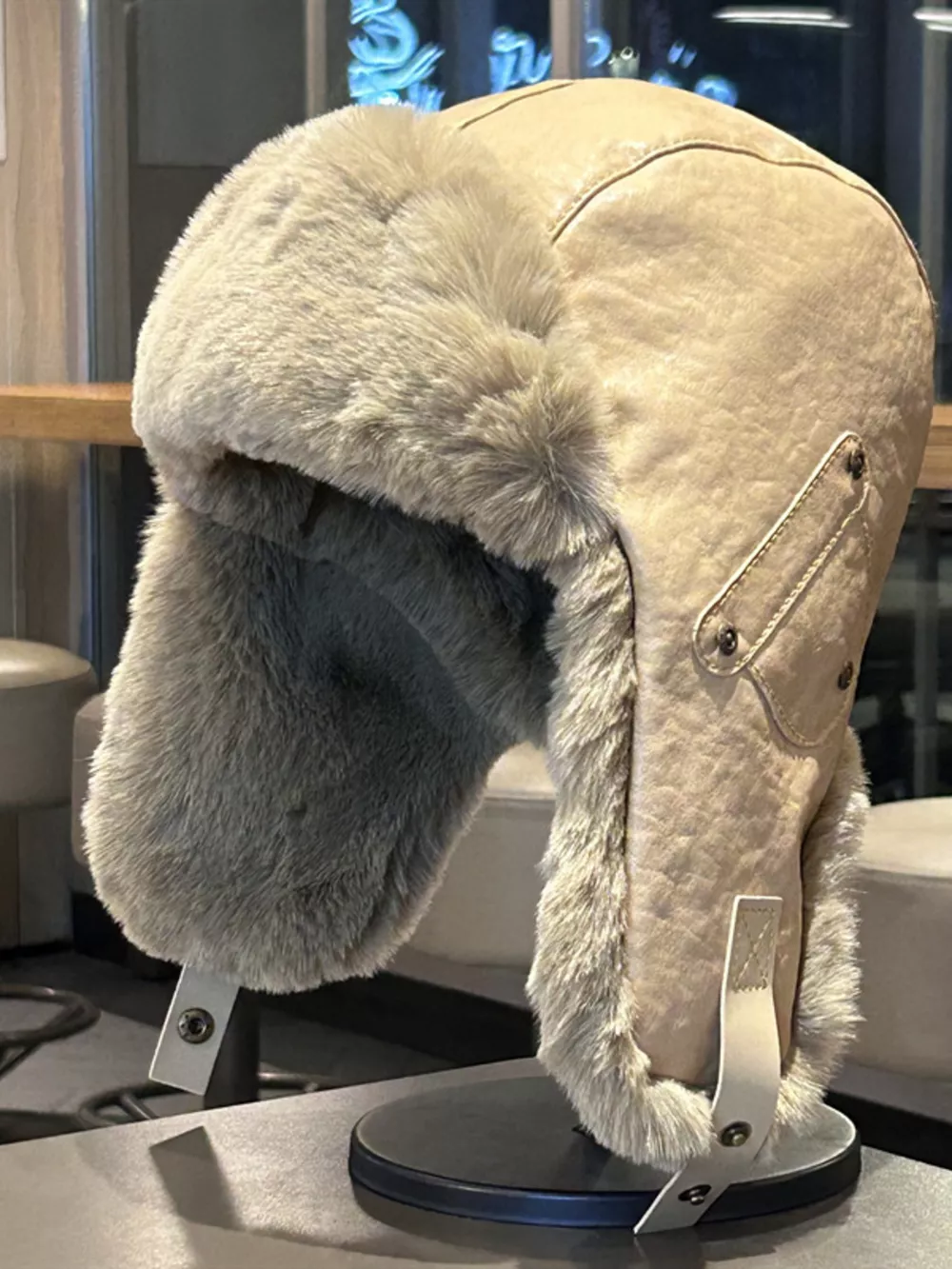Warm Fuzzy Ear Flap Hat, image 3