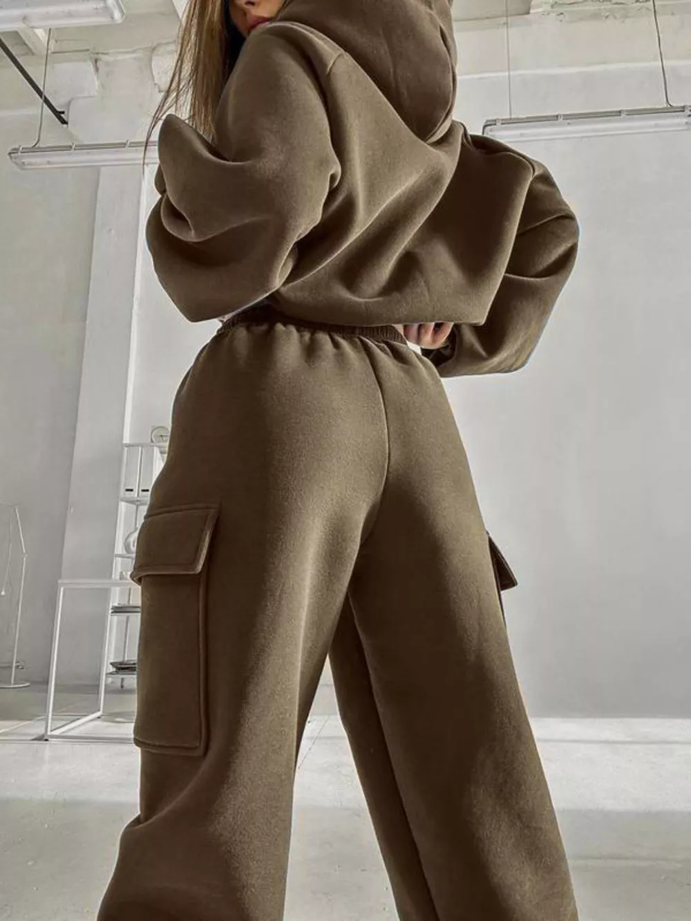 Kangaroo Pocket Hoodie and Joggers Set, image 13