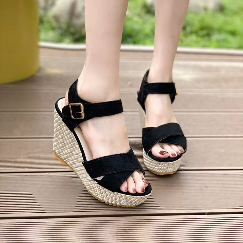 Open Toe Wedge Sandals, image 8