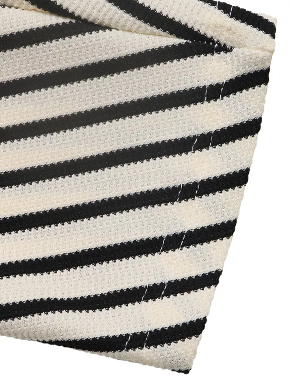 Striped Batwing Sleeve Crew Neck T-Shirt, image 9